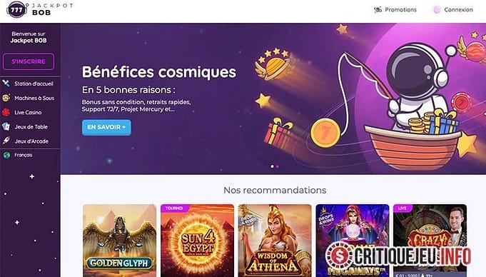 Image: Découverte de Jackpot Bob : Le Meilleur Casino en Ligne pour les Français